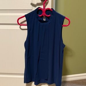 White House Black Market Royal Blue Sleeveless Blouse